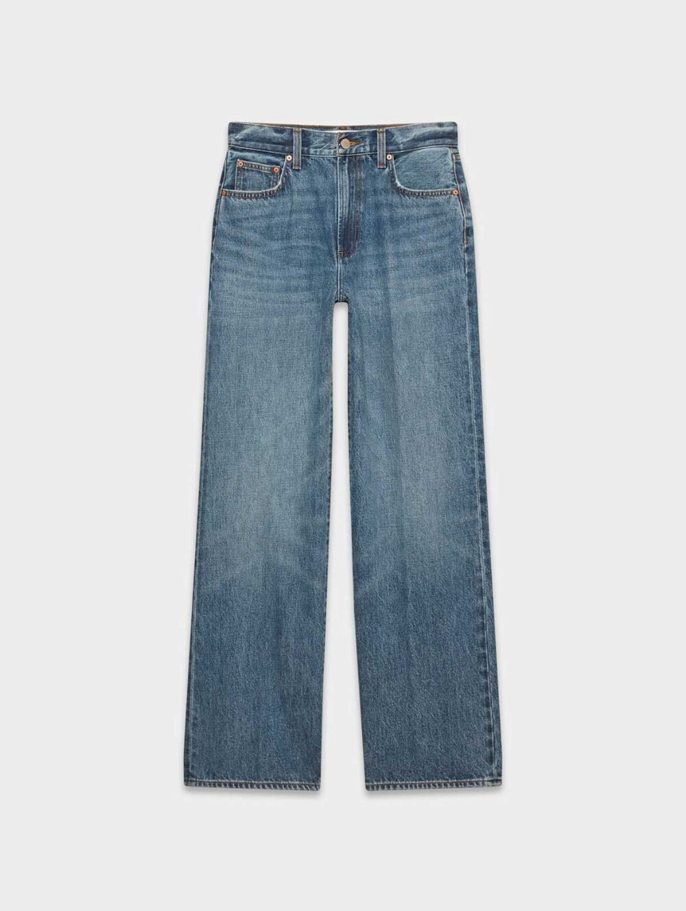 Denim Forum The Farrah Hi-Rise Wide Jean